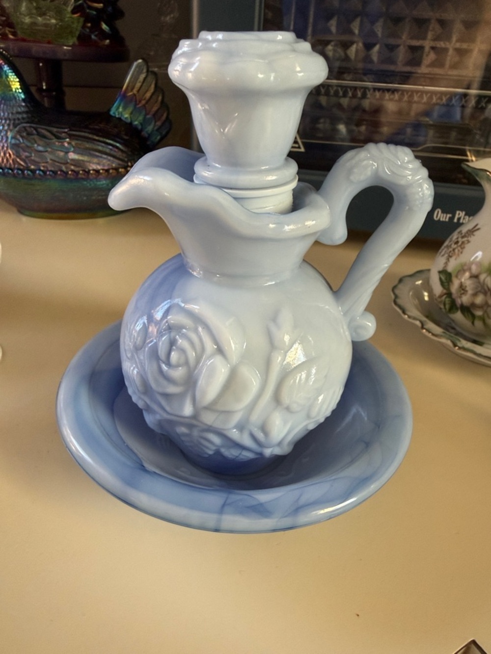 Avon small decanter and base. (Not sure of actual item name) May of 1978!